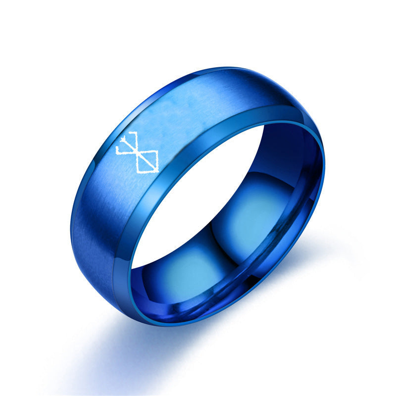 Berserk Anime Ring | Laser Engraved Stainless Steel | Unisex | 4 Colors