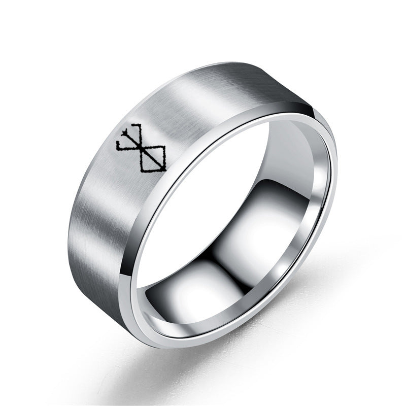 Berserk Anime Ring | Laser Engraved Stainless Steel | Unisex | 4 Colors
