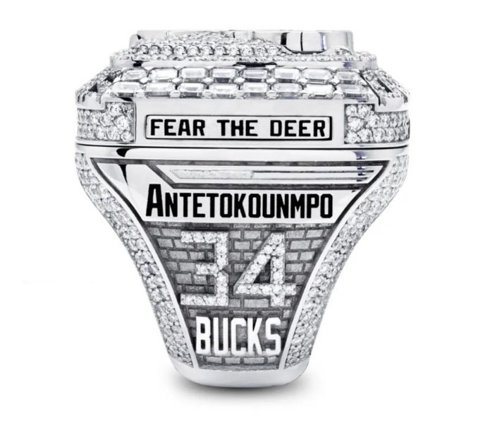 Champion Ring | NBA-Style Statement Ring | Alloy | Sizes 8-14 US | Basketball Fan Gift