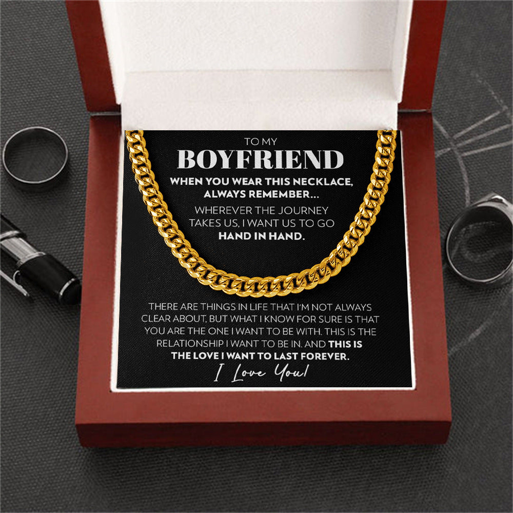 Stainless Steel Necklace | Silver or Gold | 60cm | Illuminated Gift Box Included | Men's & Unisex