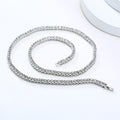 Jewelry Accessories Fashion Personality Men's And Women's 20 Inch Alloy Single Drain Diamond Necklace Gold 5mm Jewelry