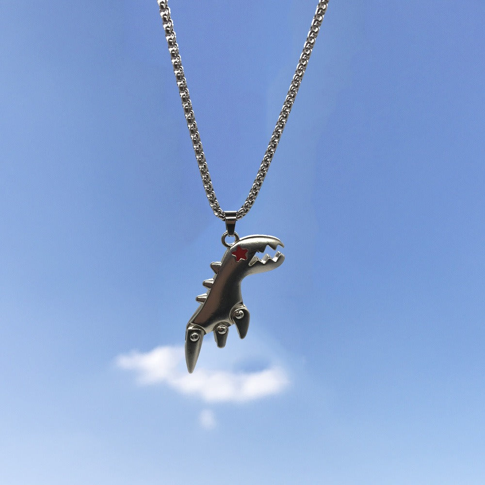Hip-Hop Animal Pendant Necklace | Titanium Steel Box Chain | Vintage Finish | 51-80cm | Unisex | 80+ Designs