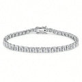 New 3mm Square Zircon Bracelet for Men and Women, Elegant Jewelry with Full Diamond Ice Sugar Design