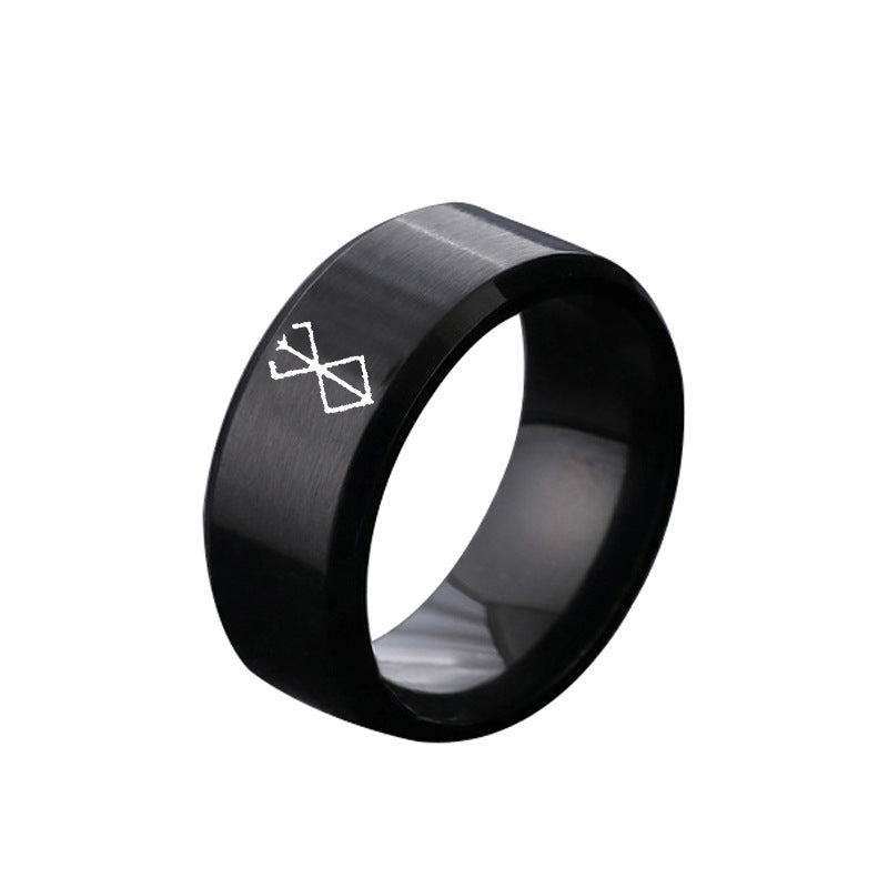 Berserk Anime Ring | Laser Engraved Stainless Steel | Unisex | 4 Colors