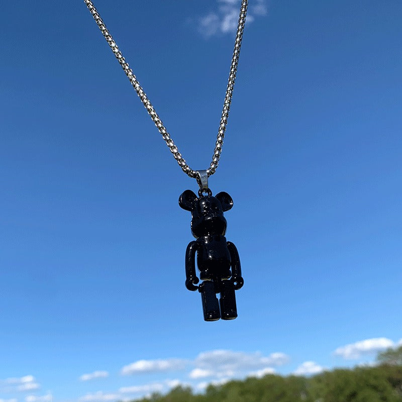 Hip-Hop Animal Pendant Necklace | Titanium Steel Box Chain | Vintage Finish | 51-80cm | Unisex | 80+ Designs