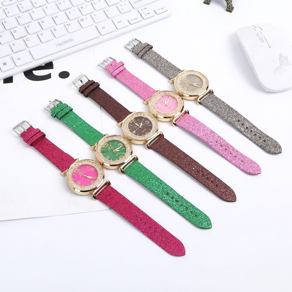 Reloj Cuarzo Mujer Cristal PU