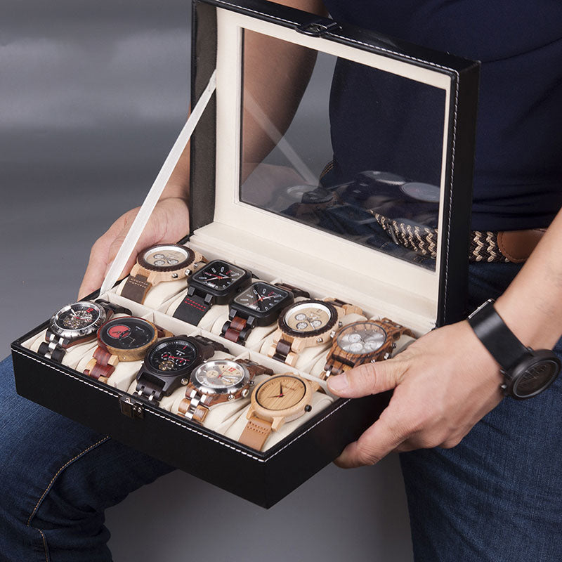 Estuche Organizador de Relojes 10 Espacios