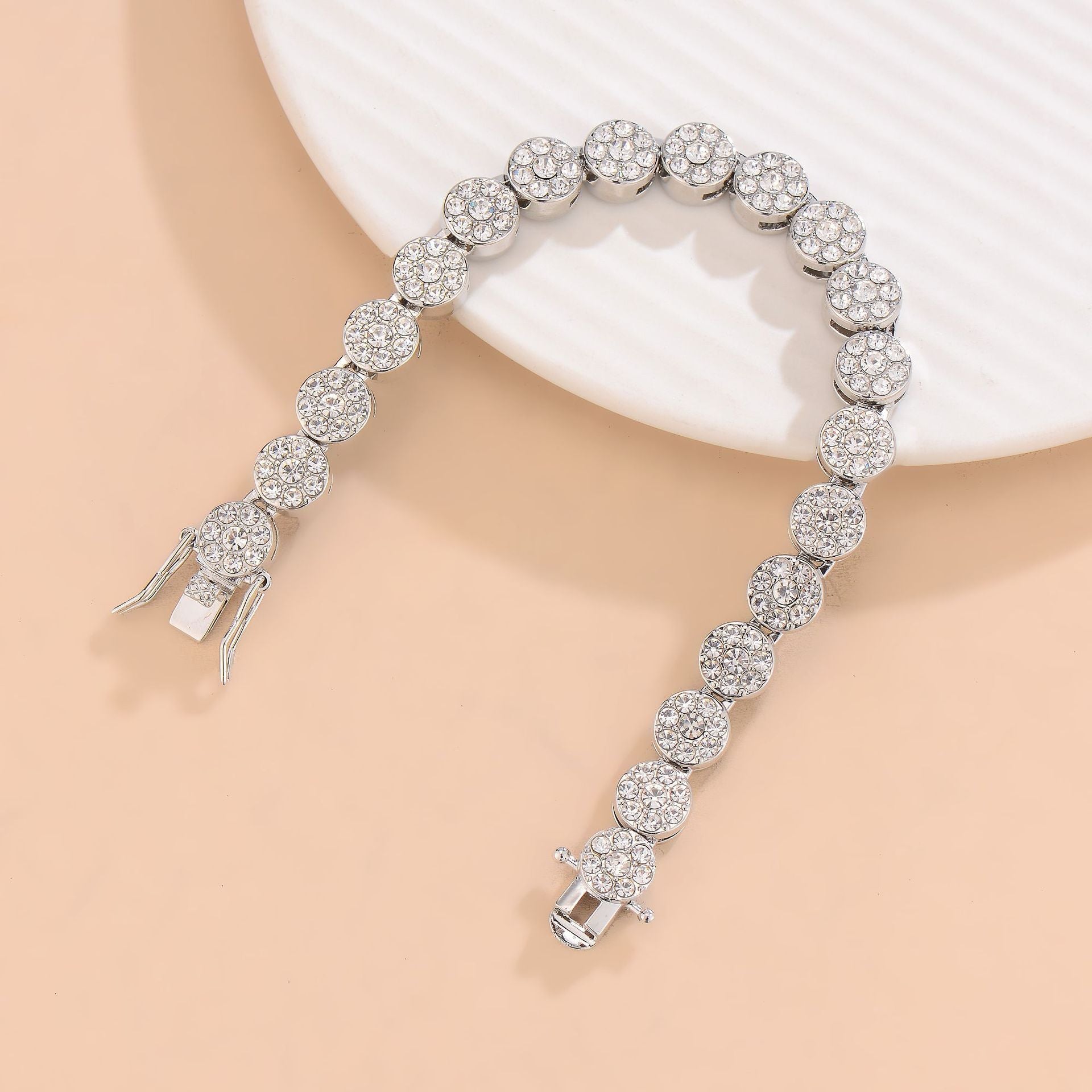 Full Diamond Cuban Chain | AAA Crystal | Gold & Silver | Necklace 45cm or Bracelet 20cm | Hip-Hop Street Jewelry