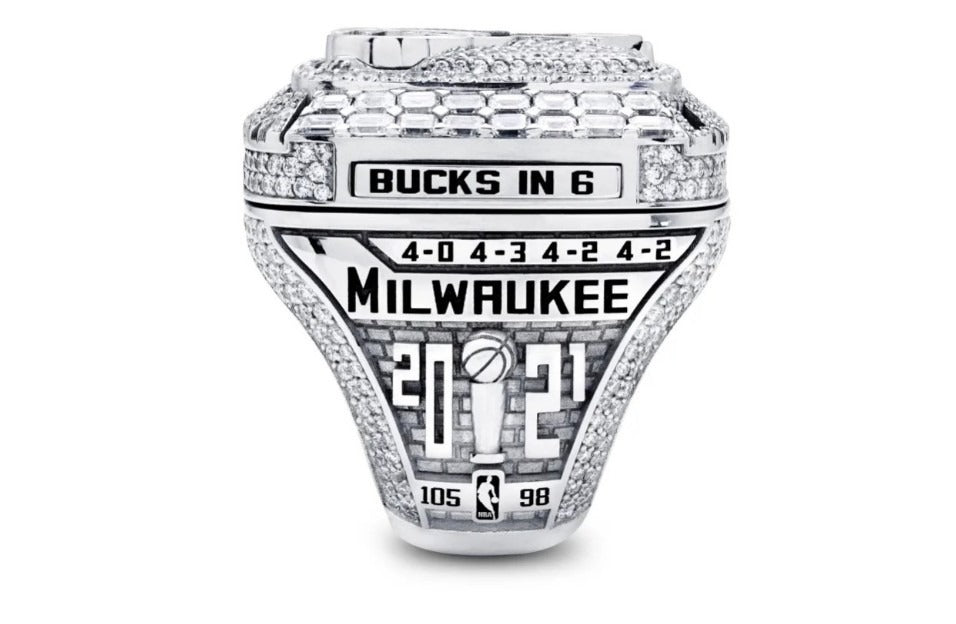 Champion Ring | NBA-Style Statement Ring | Alloy | Sizes 8-14 US | Basketball Fan Gift