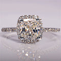 Women's Zircon Ring | Gold-Tone Alloy | Diamond-Style Stone | Sizes 6-10 | Wedding & Engagement Jewelry