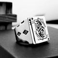 Retro Gothic Ring | Stainless Steel | 22mm Wide | Unisex | Sizes 7-13 US | Dark Statement Ring