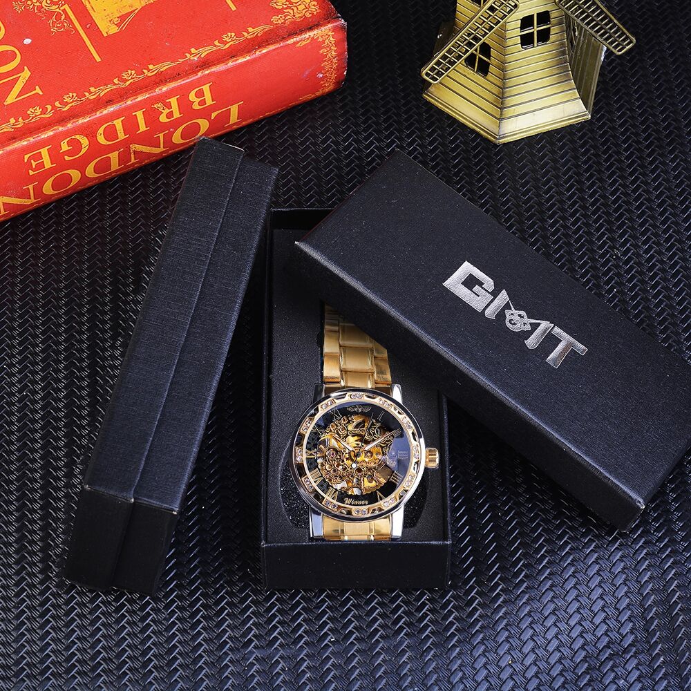 Reloj Mecánico Skeleton Acero Inoxidable
