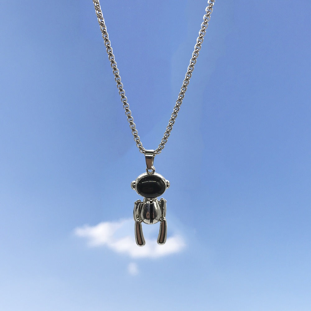 Hip-Hop Animal Pendant Necklace | Titanium Steel Box Chain | Vintage Finish | 51-80cm | Unisex | 80+ Designs