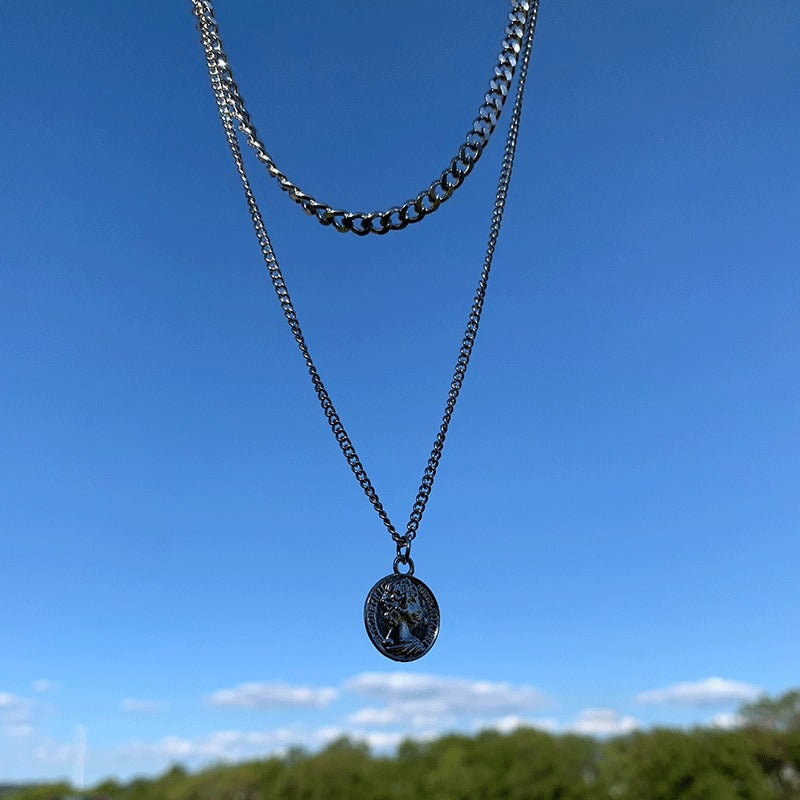Hip-Hop Animal Pendant Necklace | Titanium Steel Box Chain | Vintage Finish | 51-80cm | Unisex | 80+ Designs