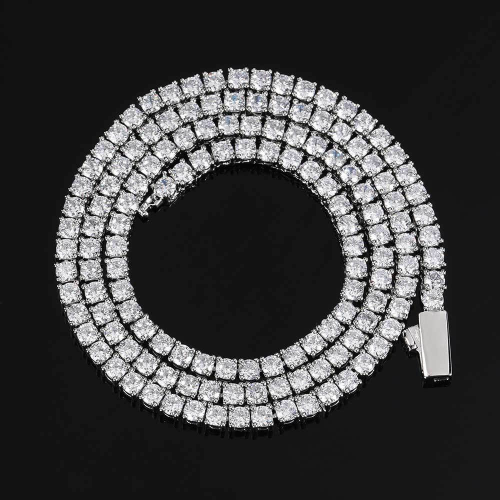 Stone Necklace Hip Hop Jewelry Full Diamond Men's Necklace