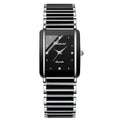 Couple's Square Quartz Watch | Ceramic Strap | His & Hers | 4 Color Sets | CHENXI