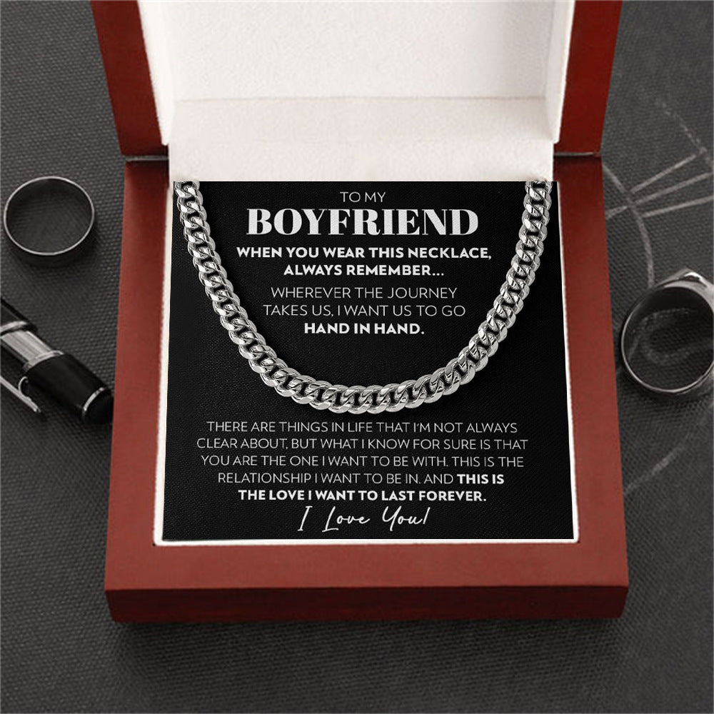 Stainless Steel Necklace | Silver or Gold | 60cm | Illuminated Gift Box Included | Men's & Unisex