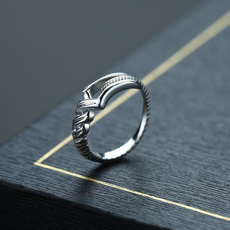 Vintage Cross Ring | Adjustable | Antique Thai Silver | Unisex