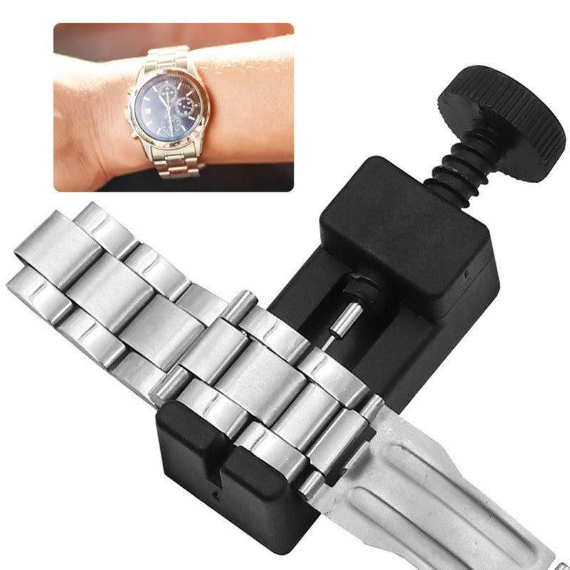 Watch Strap Adjustment Tool | Link Remover & Resizer | Compact Watch Repair Kit | Black