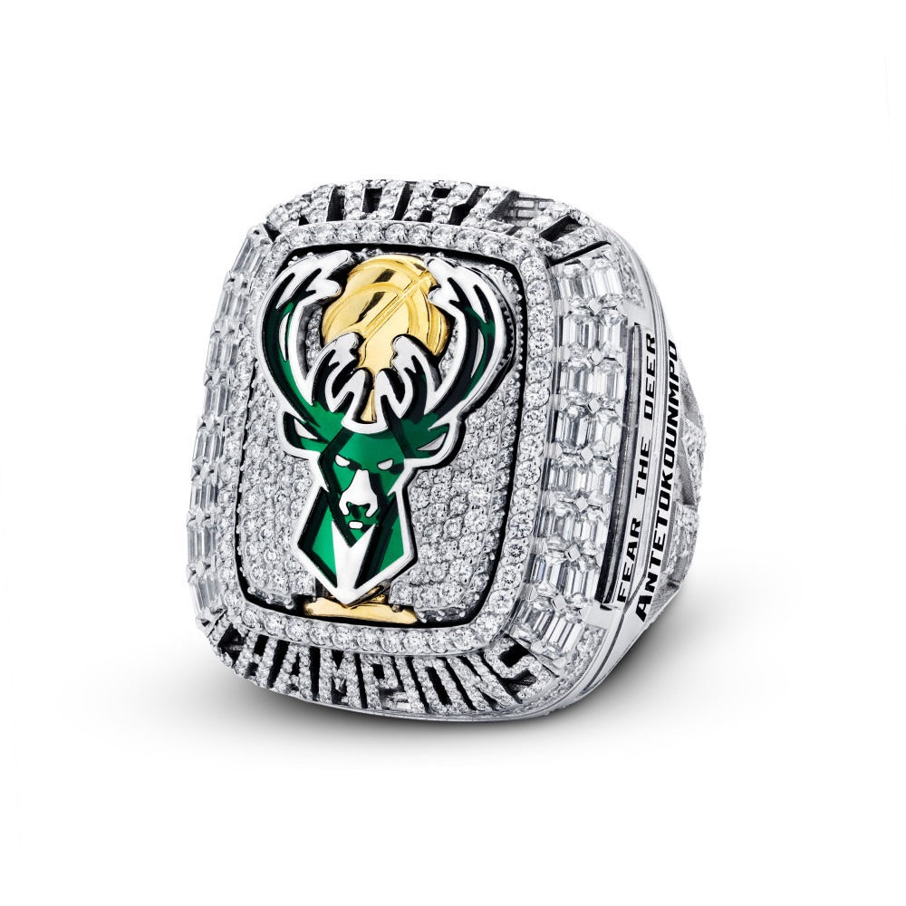 Champion Ring | NBA-Style Statement Ring | Alloy | Sizes 8-14 US | Basketball Fan Gift