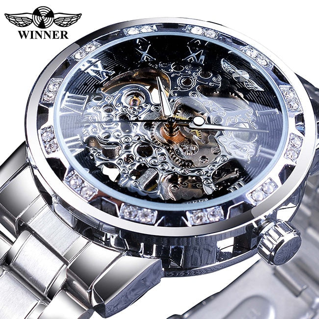 Reloj Mecánico Skeleton Acero Inoxidable