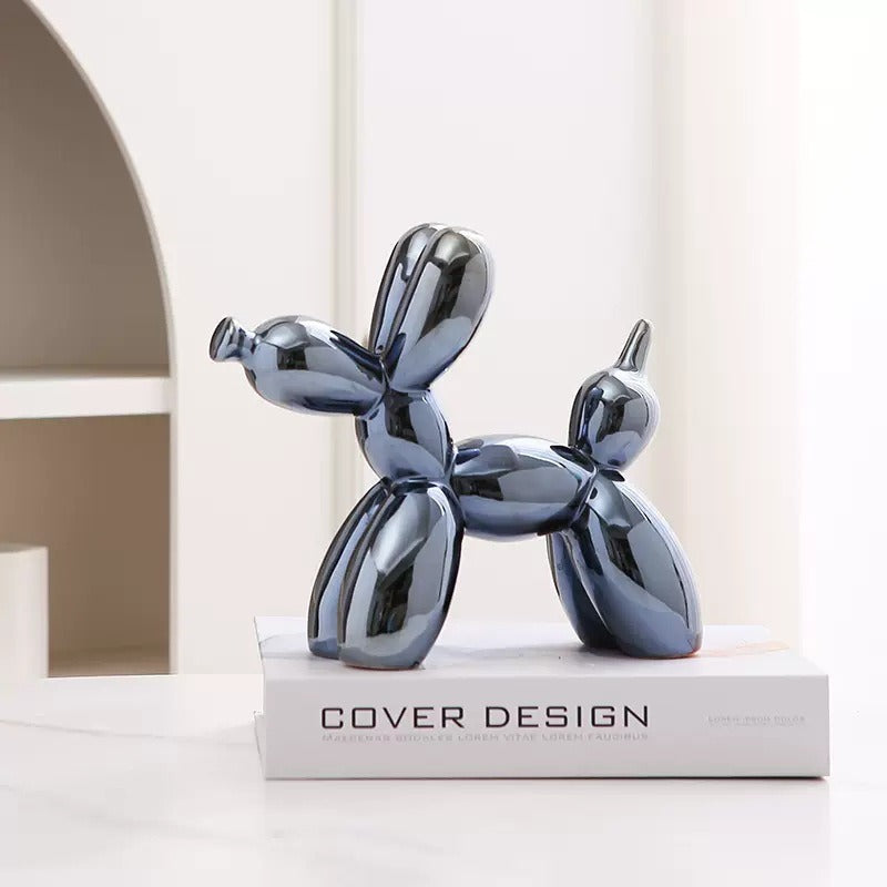 Balloon Dog Ceramic Figurine | Modern Home Decor | 8 Colors | 20x18cm | Jewelry Holder & Desk Ornament