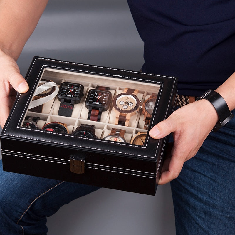 Estuche Organizador de Relojes 10 Espacios