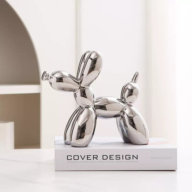 Balloon Dog Ceramic Figurine | Modern Home Decor | 8 Colors | 20x18cm | Jewelry Holder & Desk Ornament
