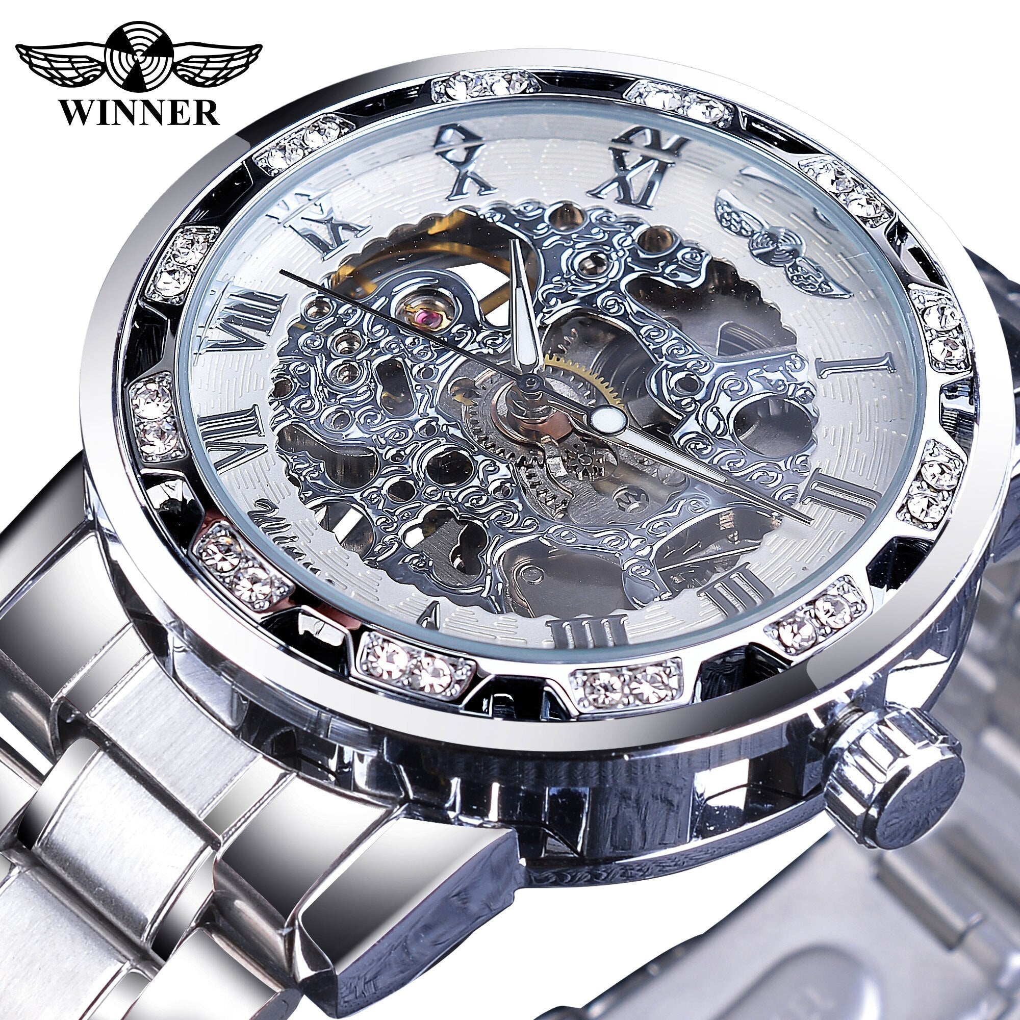 Reloj Mecánico Skeleton Acero Inoxidable