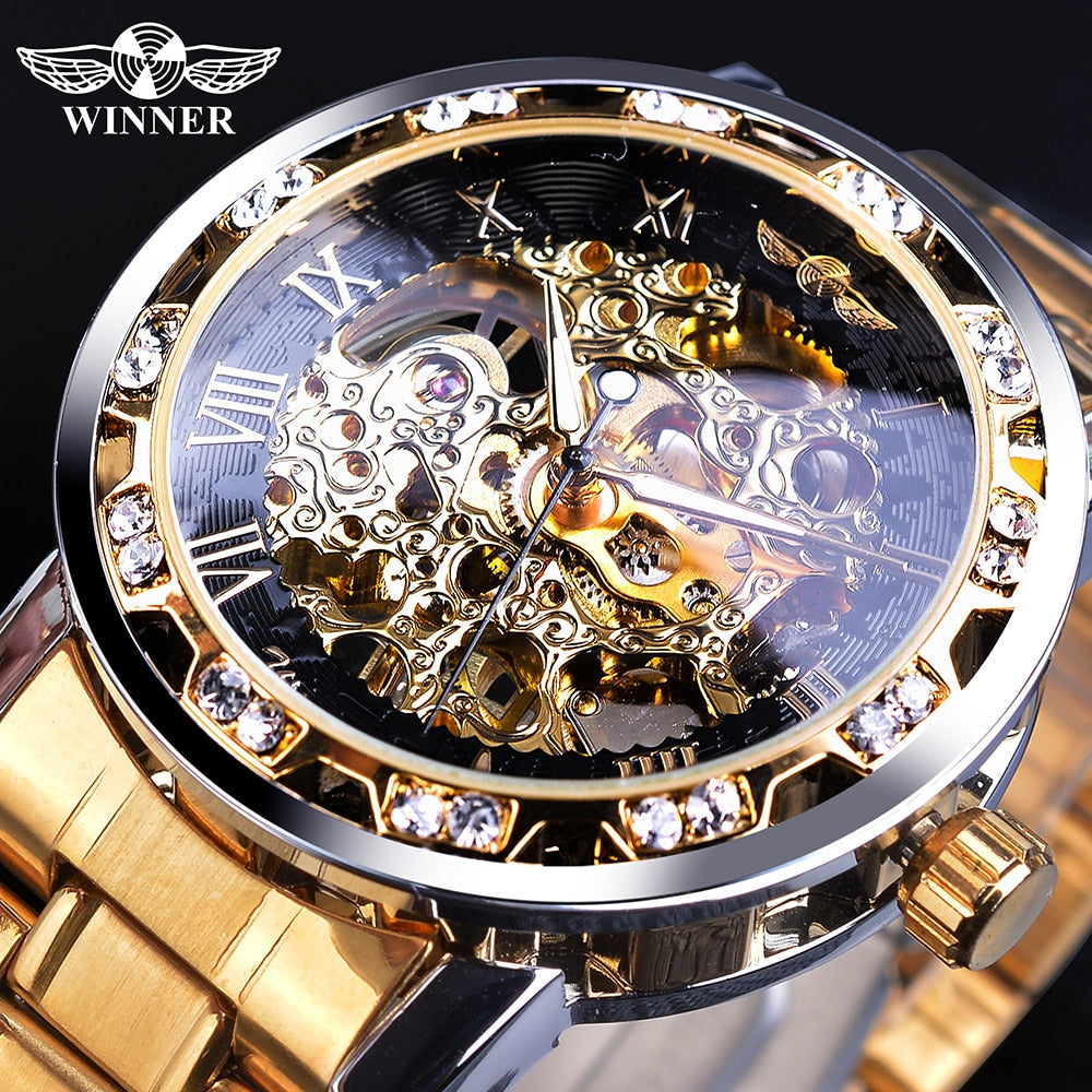 Reloj Mecánico Skeleton Acero Inoxidable