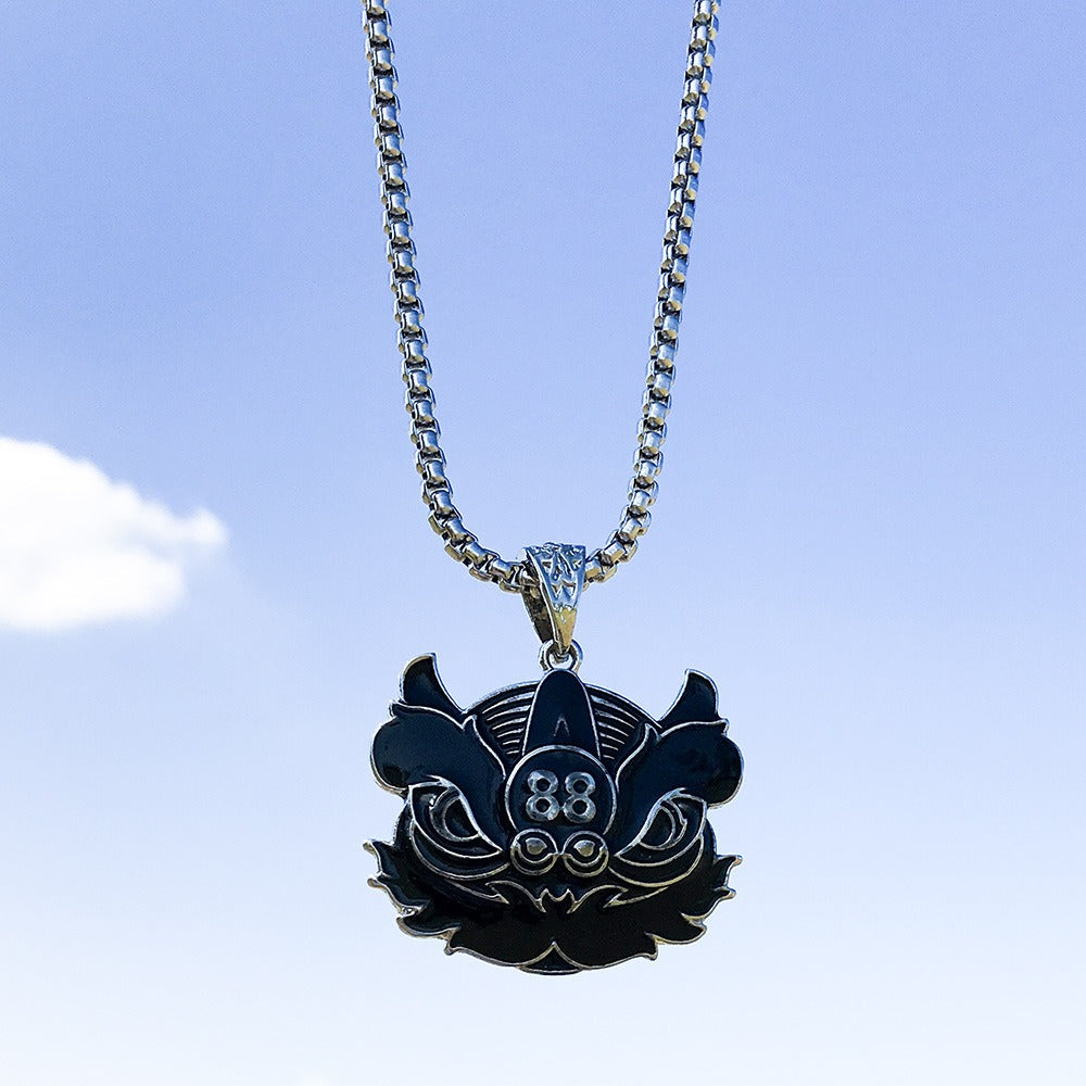 Hip-Hop Animal Pendant Necklace | Titanium Steel Box Chain | Vintage Finish | 51-80cm | Unisex | 80+ Designs
