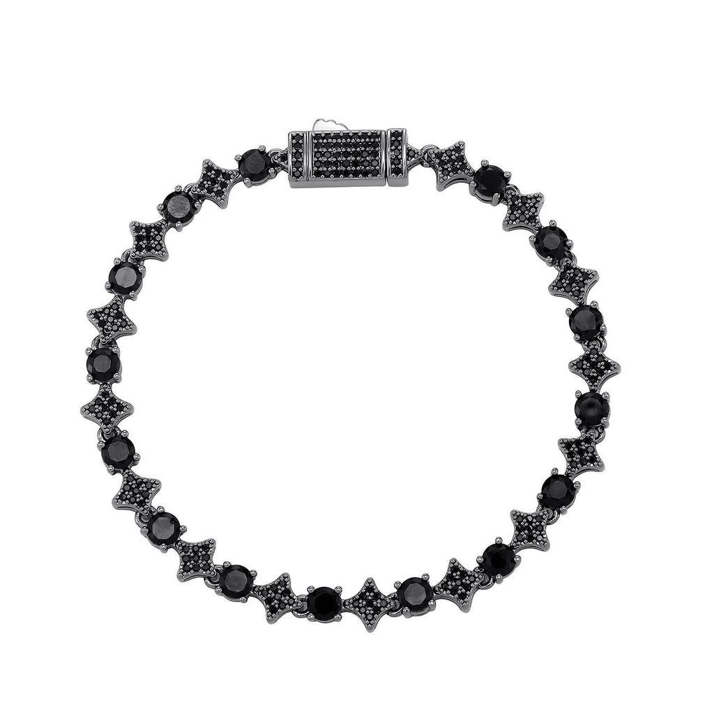 4MM Tennis Chain, 6MM Copper Zirconia Star Hip-hop Necklace, 8MM Starburst Bracelet Anklet, Factory