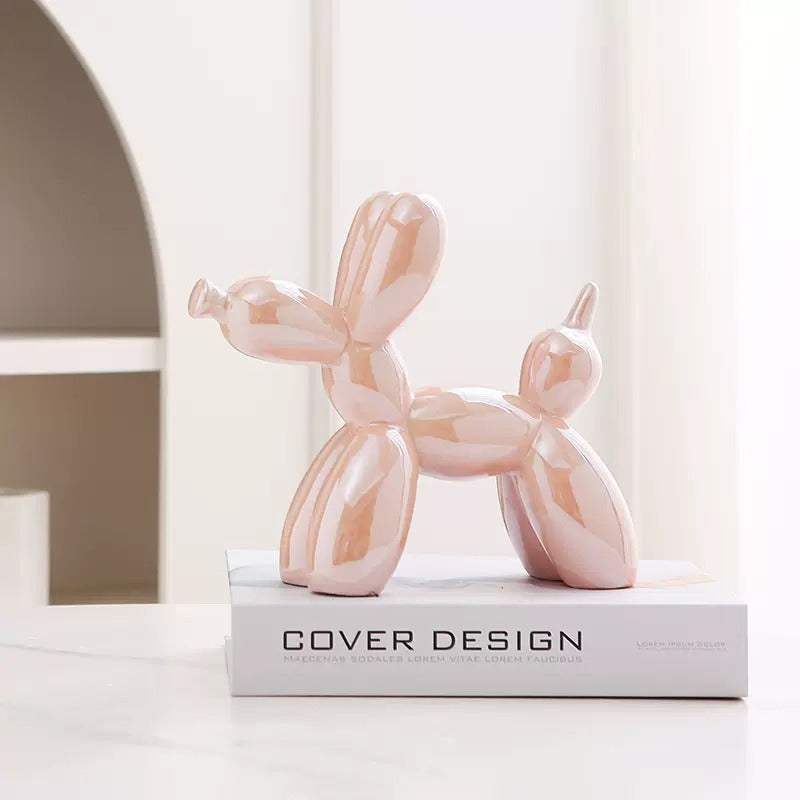 Balloon Dog Ceramic Figurine | Modern Home Decor | 8 Colors | 20x18cm | Jewelry Holder & Desk Ornament