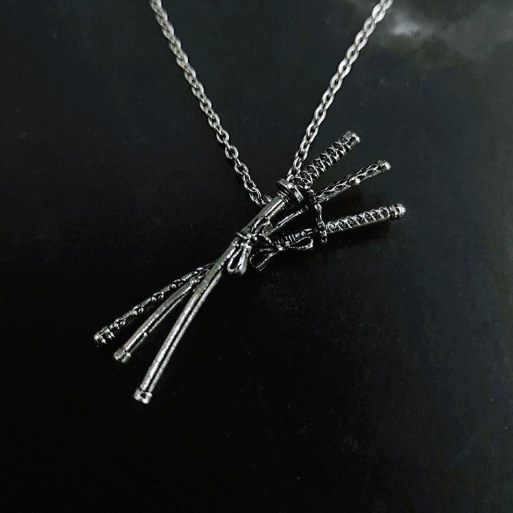 Gothic Pendant Necklace | Dark Style | Adjustable Chain 60+7cm | Unisex Statement Jewelry