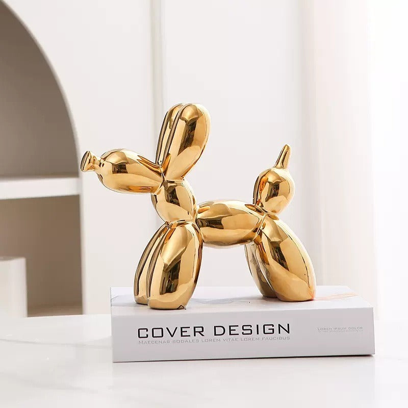 Balloon Dog Ceramic Figurine | Modern Home Decor | 8 Colors | 20x18cm | Jewelry Holder & Desk Ornament