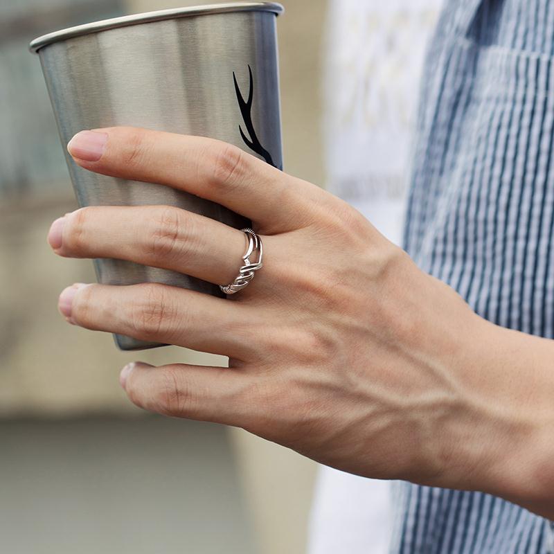 Vintage Cross Ring | Adjustable | Antique Thai Silver | Unisex