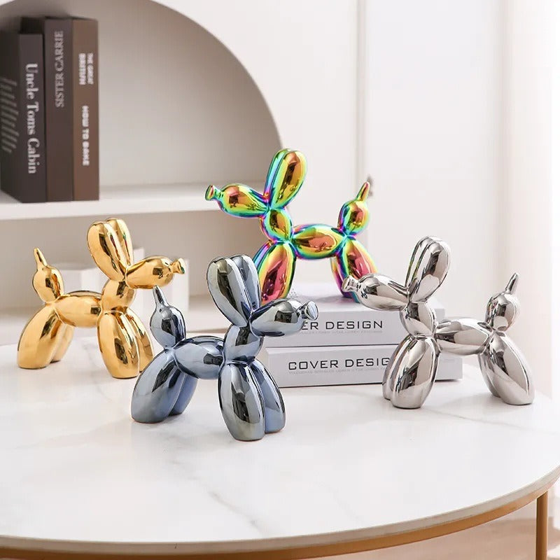 Balloon Dog Ceramic Figurine | Modern Home Decor | 8 Colors | 20x18cm | Jewelry Holder & Desk Ornament
