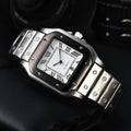 Stainless steel 3-pin square watch
