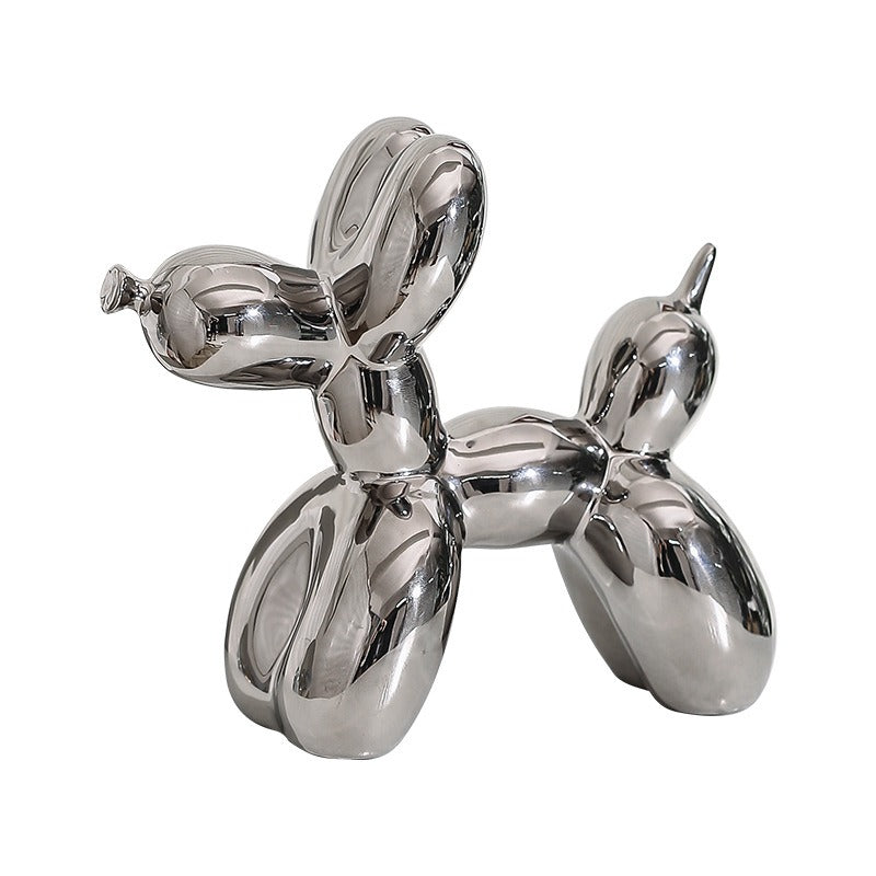 Balloon Dog Ceramic Figurine | Modern Home Decor | 8 Colors | 20x18cm | Jewelry Holder & Desk Ornament