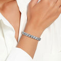Spring Hook Cuban Chain Bracelet Copper Gold Plated Zircon Stone Hip Hop Fashion Design Jewelry