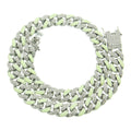 Cadena Cubana Luminosa con Strass