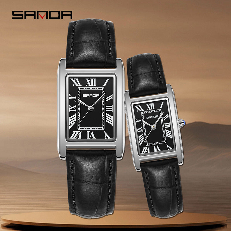 Reloj Pareja SANDA Cuarzo Cuadrado