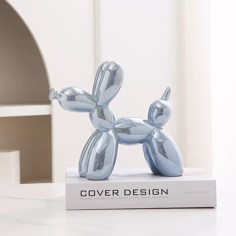 Balloon Dog Ceramic Figurine | Modern Home Decor | 8 Colors | 20x18cm | Jewelry Holder & Desk Ornament