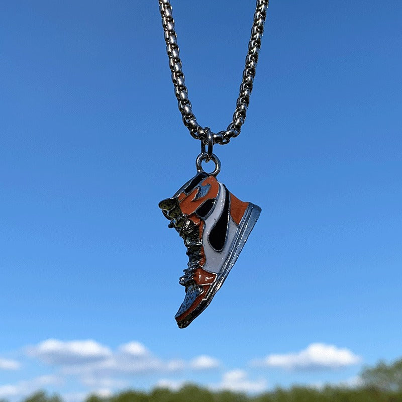 Hip-Hop Animal Pendant Necklace | Titanium Steel Box Chain | Vintage Finish | 51-80cm | Unisex | 80+ Designs