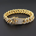 Pulsera Cubana con Circón Punk