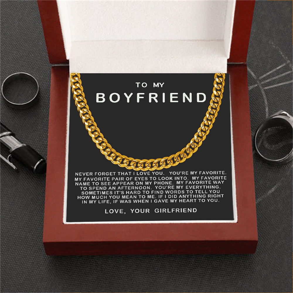 Stainless Steel Necklace | Silver or Gold | 60cm | Illuminated Gift Box Included | Men's & Unisex