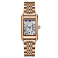 Women's Square Quartz Watch | Roman Numerals | Water Resistant | Steel & Leather Strap | 8 Colors