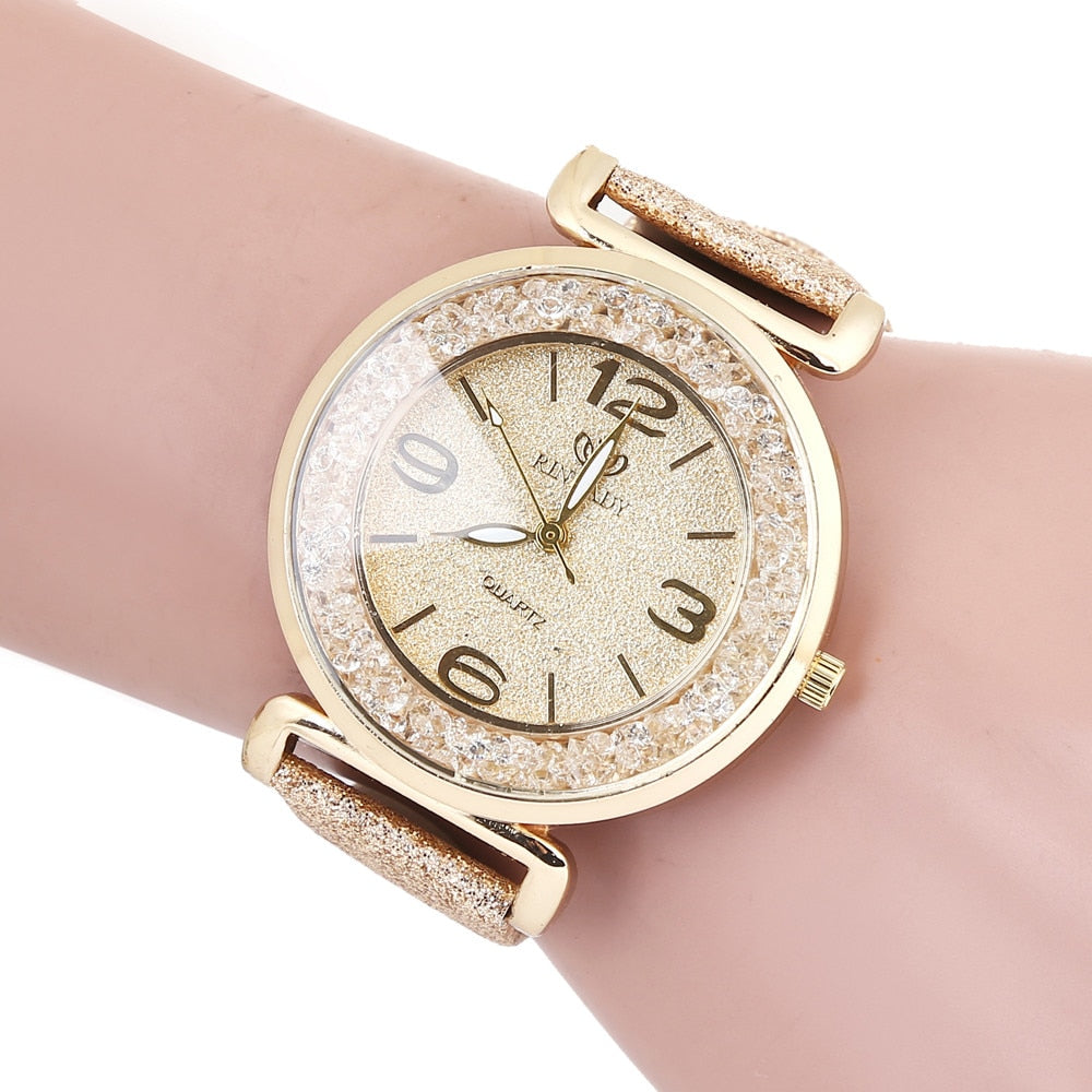 Reloj Cuarzo Mujer Cristal PU