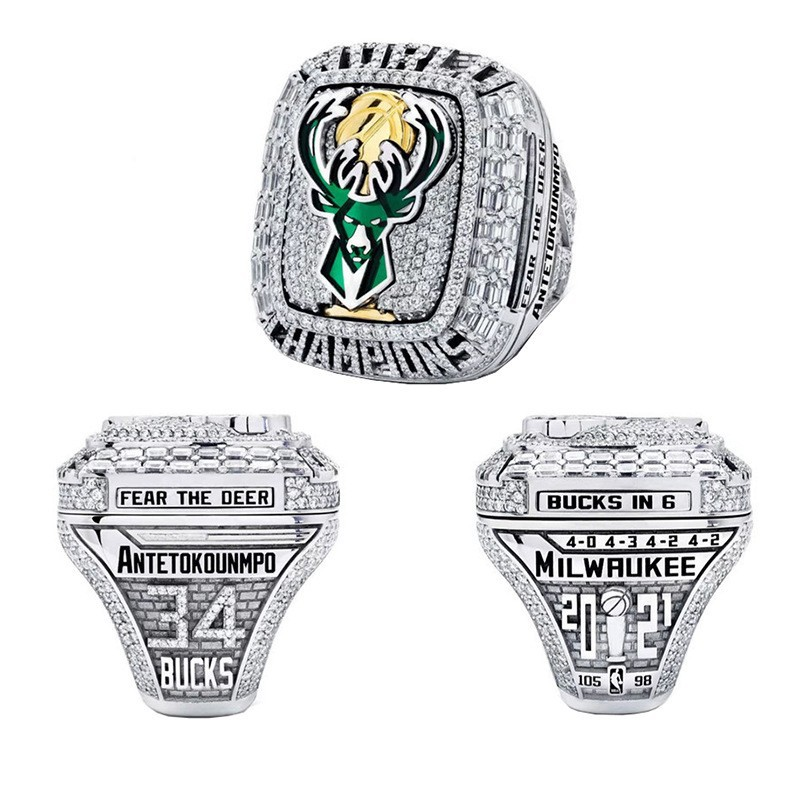 Champion Ring | NBA-Style Statement Ring | Alloy | Sizes 8-14 US | Basketball Fan Gift
