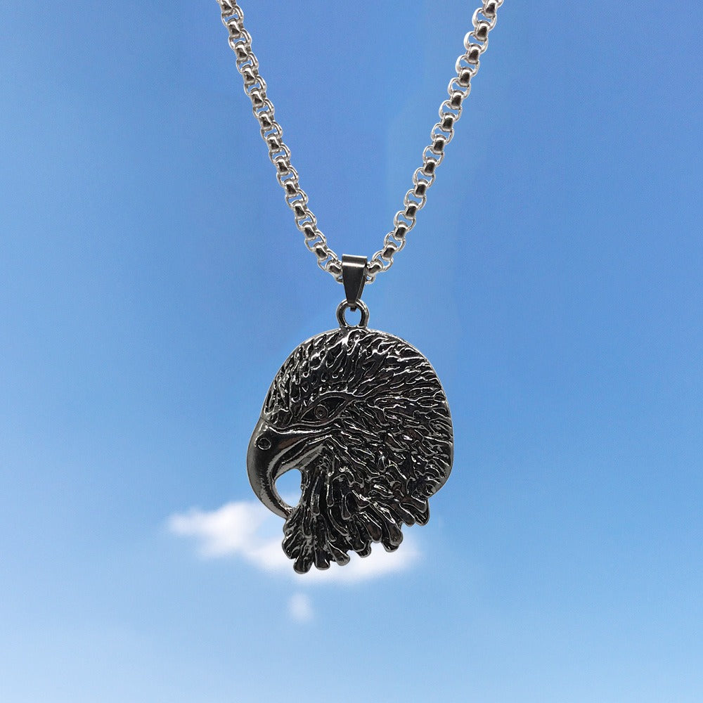 Hip-Hop Animal Pendant Necklace | Titanium Steel Box Chain | Vintage Finish | 51-80cm | Unisex | 80+ Designs